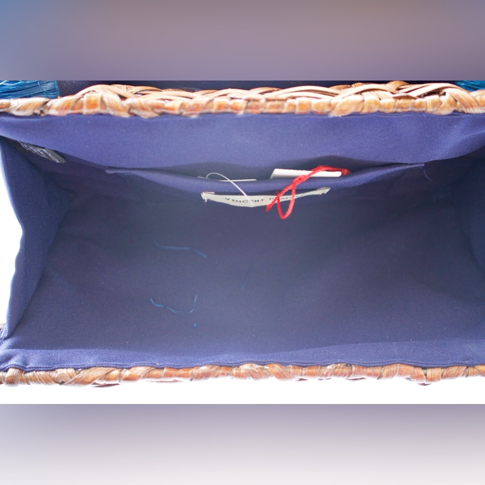 NWT Anthropologie Vincent Pradier Rattan Clutch - Picture 4 of 4